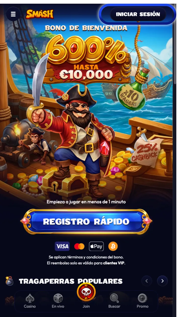 Entrar en la cuenta