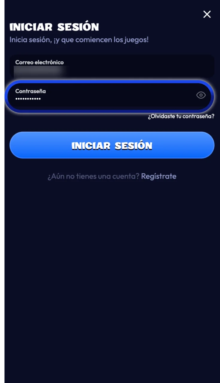 Introducir la contraseña