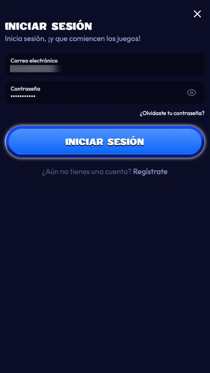 Entrar en la cuenta