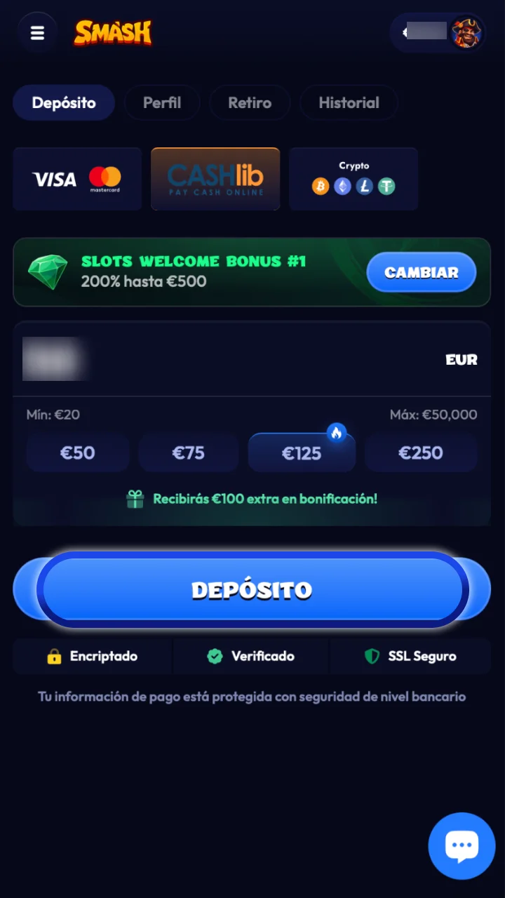 Confirmar el depósito